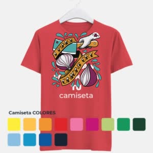 Camiseta Hago Llorar a las Cebollas - Camiseta COLORES con logo