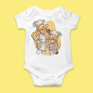 Camiseta Madre e Hija Cocineras - custom-baby-body-450x450