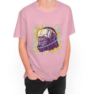 Camiseta Gorila meta - Camiseta rosa con logo