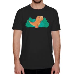 Camiseta Bebe Dinosaurio - Camiseta negra con logo