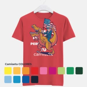 Camiseta T-Rex Americano - Camiseta COLORES con logo