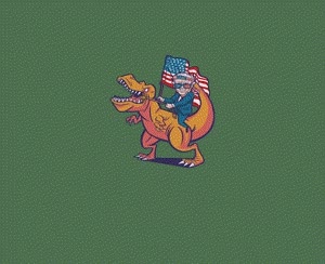 Camiseta T-Rex Americano - CAMISETAS-PARA-PENAS