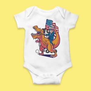 Camiseta T-Rex Americano - custom-baby-body-450x450