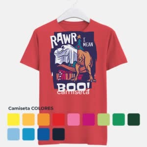 Camiseta T-Rex Fantasma - Camiseta COLORES con logo