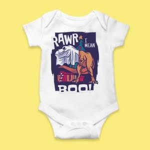 Camiseta T-Rex Fantasma - custom-baby-body-450x450