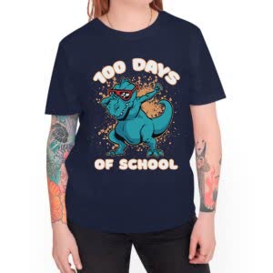 Camiseta T-Rex Azul - Camiseta marino con logo