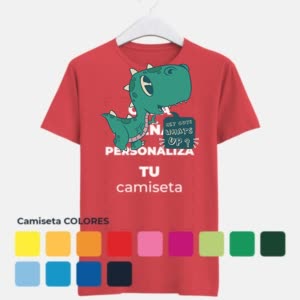 Camiseta Lindo Bebe Dinosaurio - Camiseta COLORES con logo