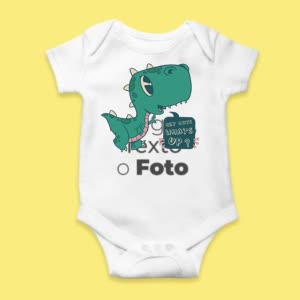 Camiseta Lindo Bebe Dinosaurio - custom-baby-body-450x450