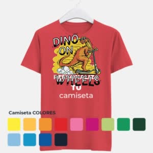 Camiseta Dinosaurio Genial - Camiseta COLORES con logo