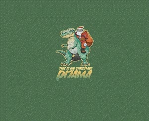 Camiseta Dinosaurio Con Santa - CAMISETAS-PARA-PENAS