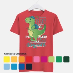 Camiseta Estudiante De Dinosaurios - Camiseta COLORES con logo