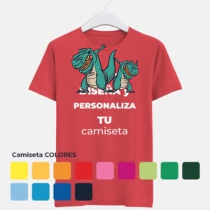 Camiseta Dinosaurios - Camiseta COLORES con logo