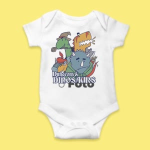 Camiseta Mazmorras De Dinosaurios - custom-baby-body-450x450