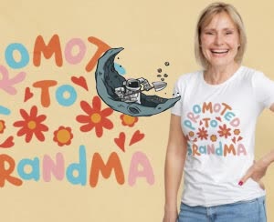 Camiseta Astronauta escabando la Luna - Camiseta personalizada con logo