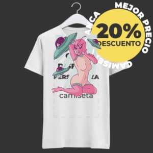 Camiseta Chica sexy Alien - Camiseta blanca con logo