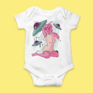 Camiseta Chica sexy Alien - custom-baby-body-450x450