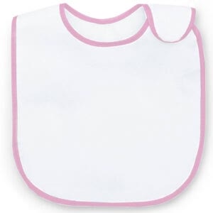 Camiseta BLANCA para personalizar - babero-personalizable-rosa