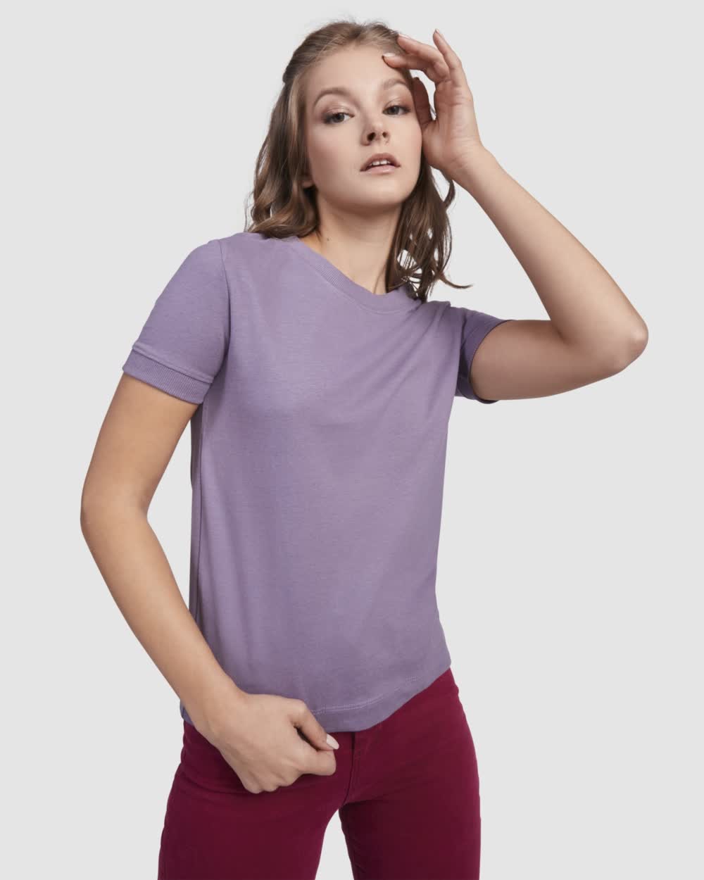 Camiseta gruesa 210g. de mujer en manga corta de algodón - 6563_121_1_1