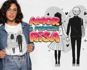 Camiseta Amor a primera Risa - Camiseta para con logo