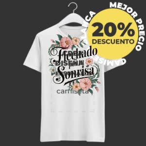 Camiseta Flechado por su Sonrisa - Camiseta blanca con logo