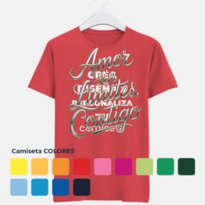 Camiseta Amor sin Limites - Camiseta COLORES con logo