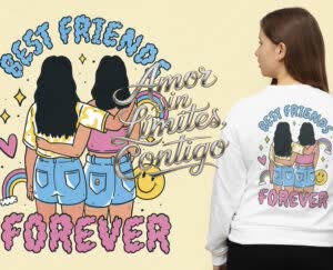 Camiseta Amor sin Limites - camisetas-para-amigas-e1718309363367