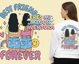 Camiseta Eres mi mejor aventura - camisetas-para-amigas-e1718309363367