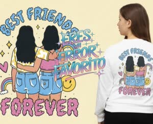 Camiseta Eres mi error Favorito - camisetas-para-amigas-e1718309363367