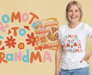 Camiseta Te amo más que a la Pizza - Camiseta personalizada con logo