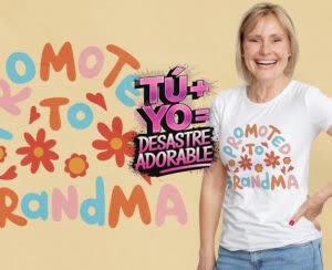 Camiseta Tú + Yo Desastre adorable - Camiseta personalizada con logo