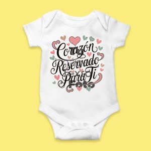 Camiseta Corazón reservado para ti - custom-baby-body-450x450