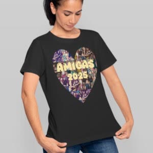 Camiseta Collage Corazón - Camiseta collage con logo