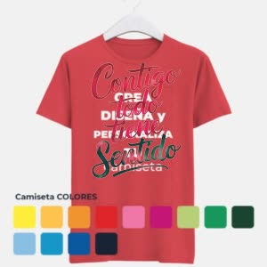 Camiseta Contigo todo tiene sentido - Camiseta COLORES con logo