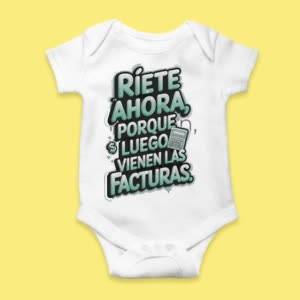 Camiseta Ríete ahora, que después vienen Facturas ! - custom-baby-body-450x450