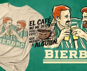 Camiseta El café no me despierta, pero evita que muerda a alguien - CAMISETAS-PARA-PENAS