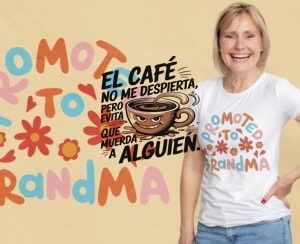 Camiseta El café no me despierta, pero evita que muerda a alguien - Camiseta personalizada con logo