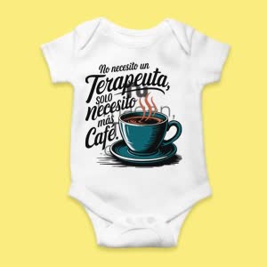 Camiseta No necesito Terapeuta, solo necesito más Café - custom-baby-body-450x450