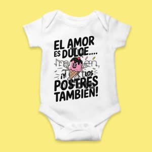 Camiseta El Amor es dulce, y los Poster también - custom-baby-body-450x450