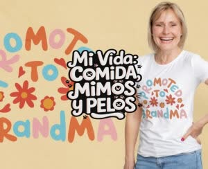 Camiseta Mi vida, Comida y Pelos - Camiseta personalizada con logo