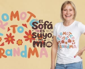 Camiseta El sofá es suyo, No mío - Camiseta personalizada con logo