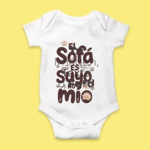 Camiseta El sofá es suyo, No mío - custom-baby-body-450x450