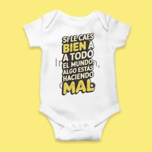 Camiseta Si le caes bien a todo el mundo… - custom-baby-body-450x450