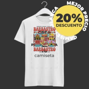 Camiseta Barbastro Somontano - Camiseta blanca con logo