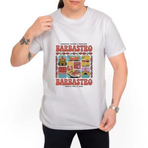 Camiseta Barbastro Somontano - Camiseta blanca con logo